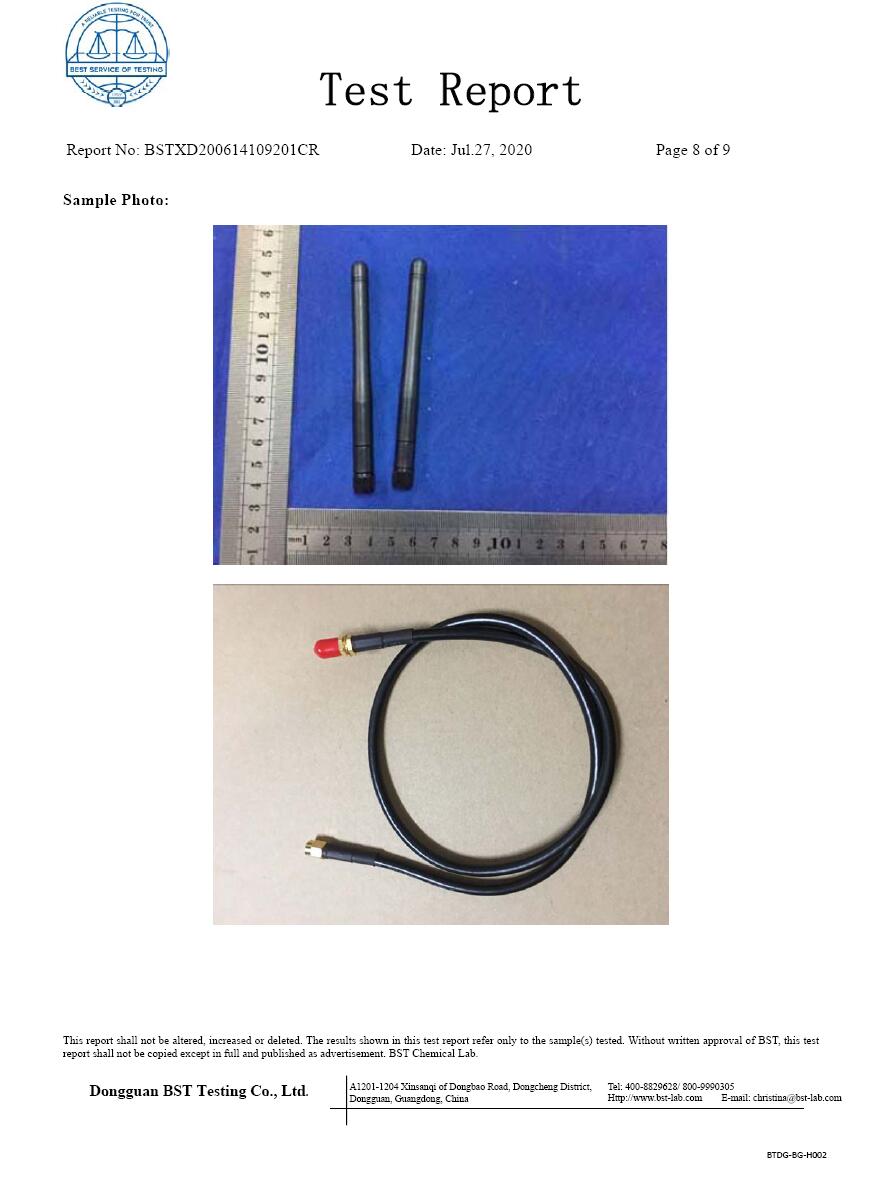 RoHS 2015863EU lora antenna