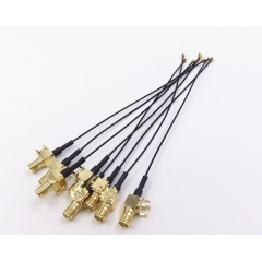 SMA female right angle PCB to U.FL end 1.13mm cable for sale