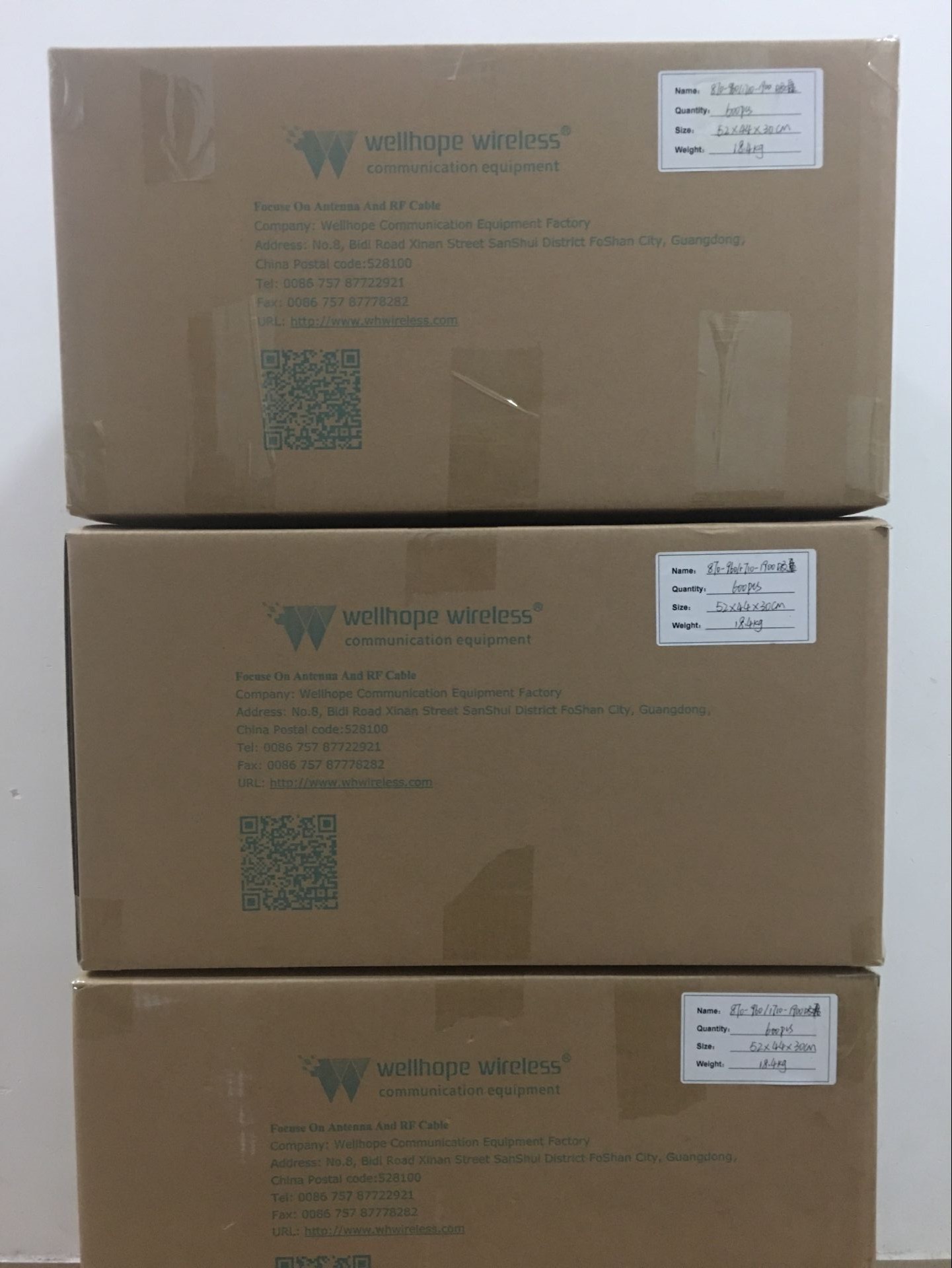 2018-6-23 3000pcs WH-GSM-O3 GSM omni magnet router antenna on ship	
